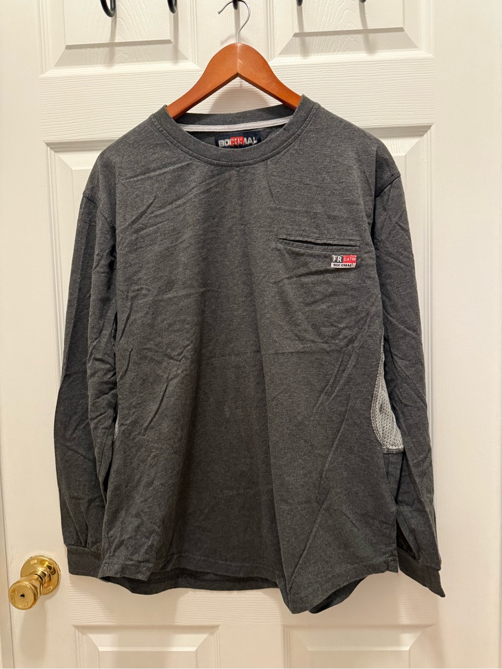 Bocomal FR Cat 2 Work-Ready Men's Large Fire Resistant Long Sleeve Pocket Shirt